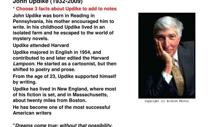 Updike john ppt powerpoint presentation