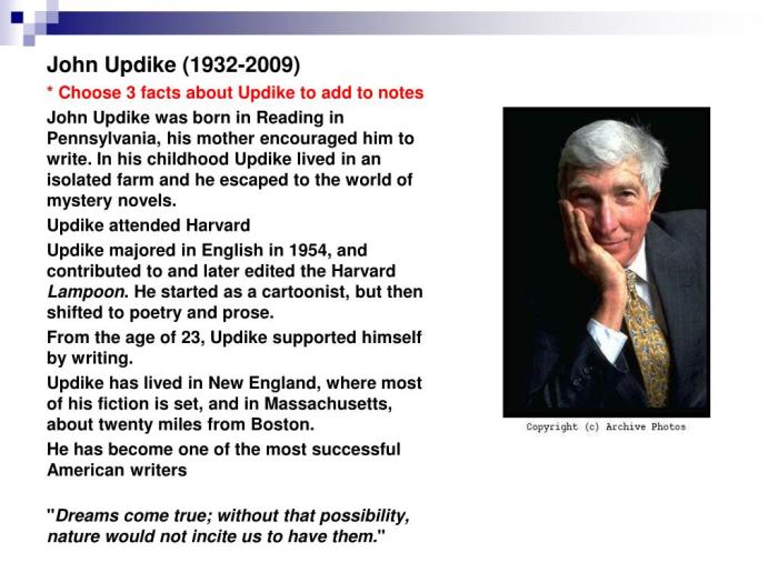 Updike john ppt powerpoint presentation