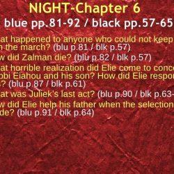 Night chapter 6 questions and answers