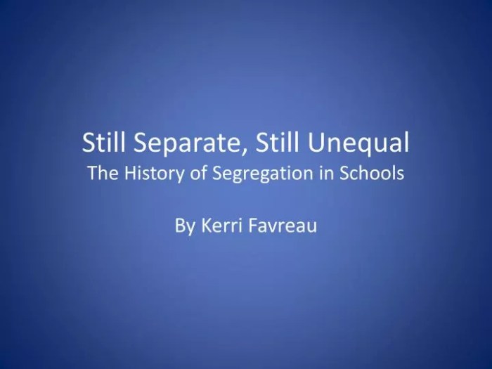 Still separate still unequal jonathan kozol